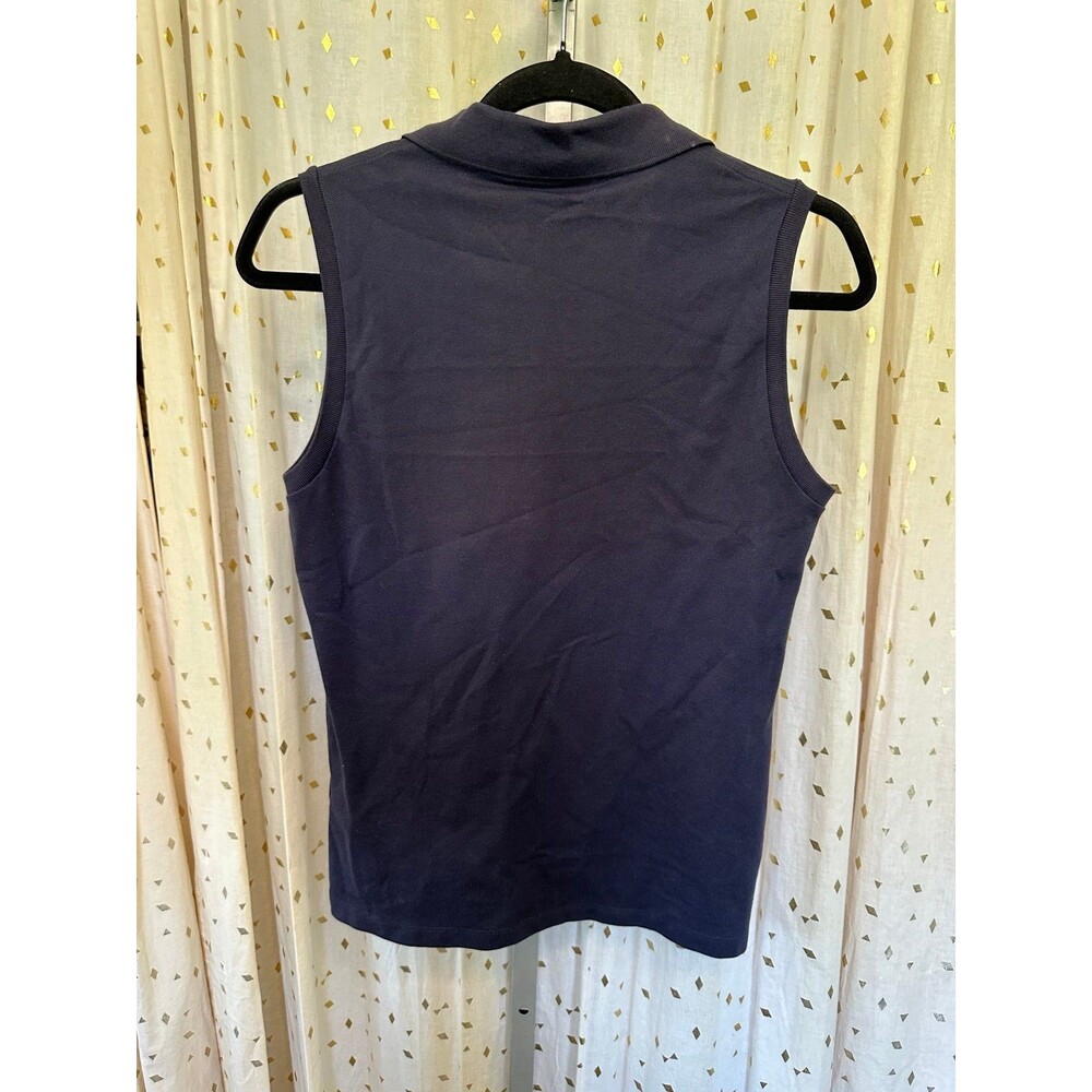 NWT Lacoste Navy Blue Stretch Cotton Slim Fit UV Protect Golf Polo Shirt 6 - Picture 3 of 5
